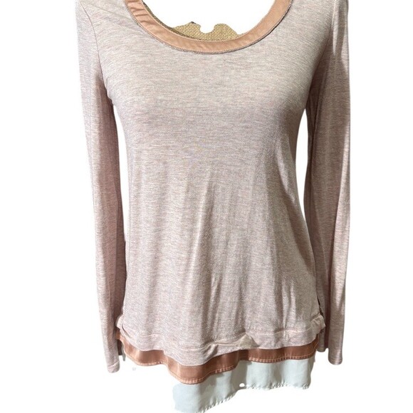 White House Black Market Tops - White House Black Market Top Womens XS Pink Orange Colorblock Long